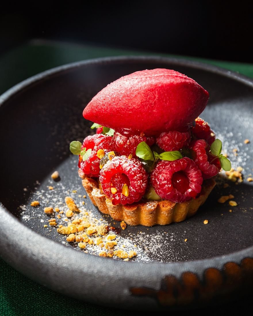 Tartelette aux framboises