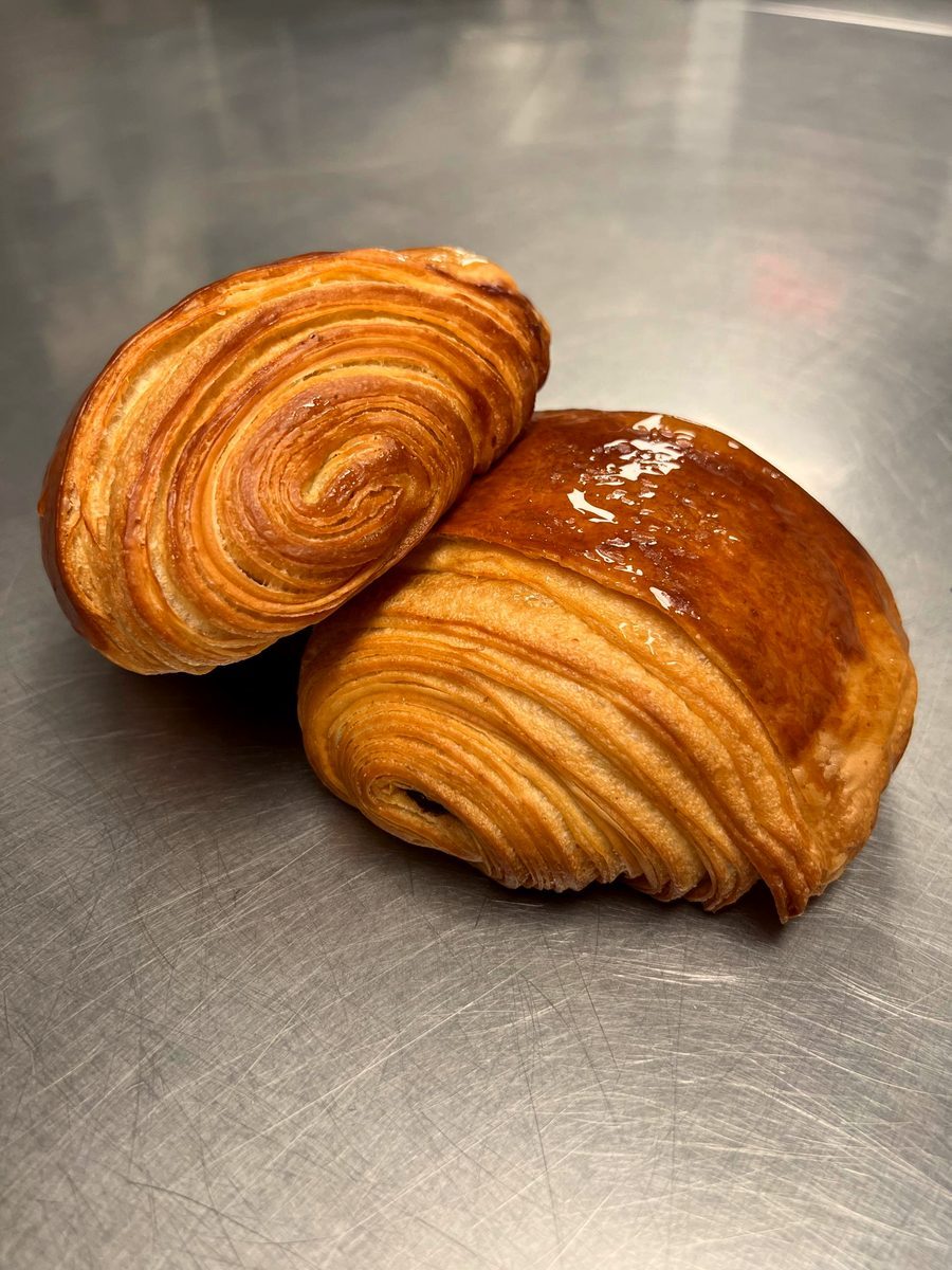 Croissant et pain au chocolat pur beurre